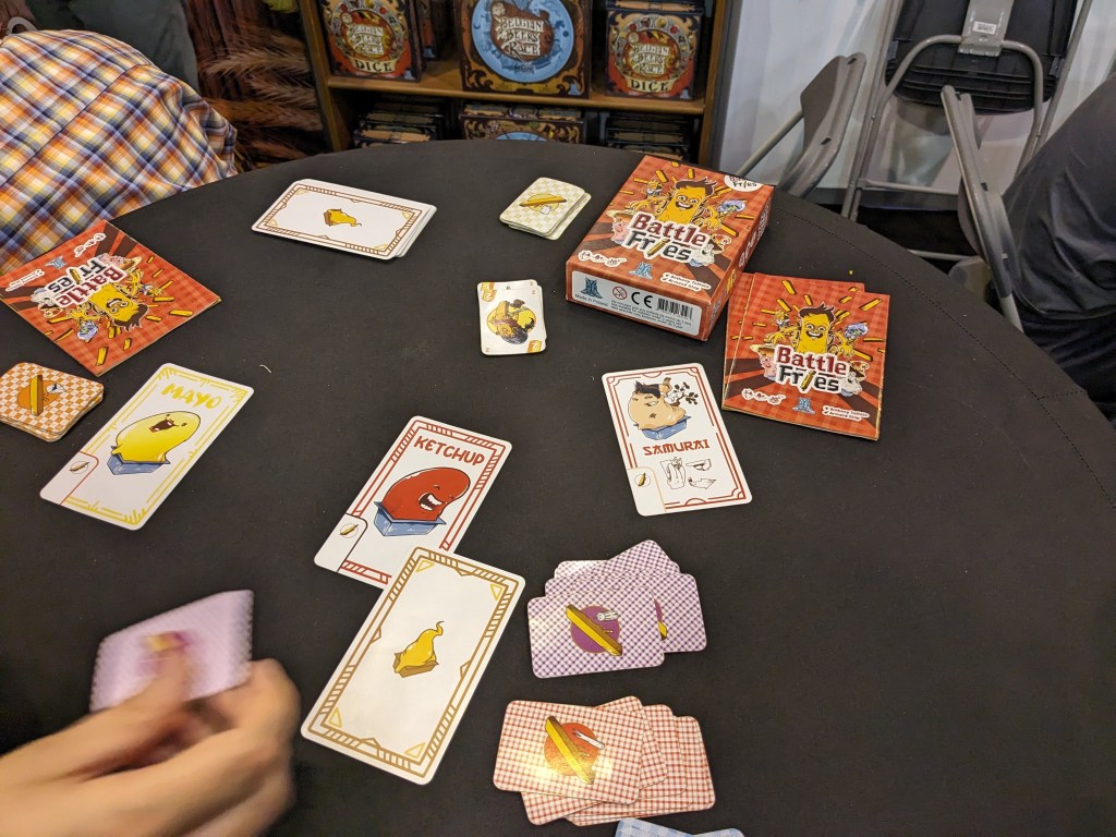 Battle Fries: cards showing sauces and player cards showing fries