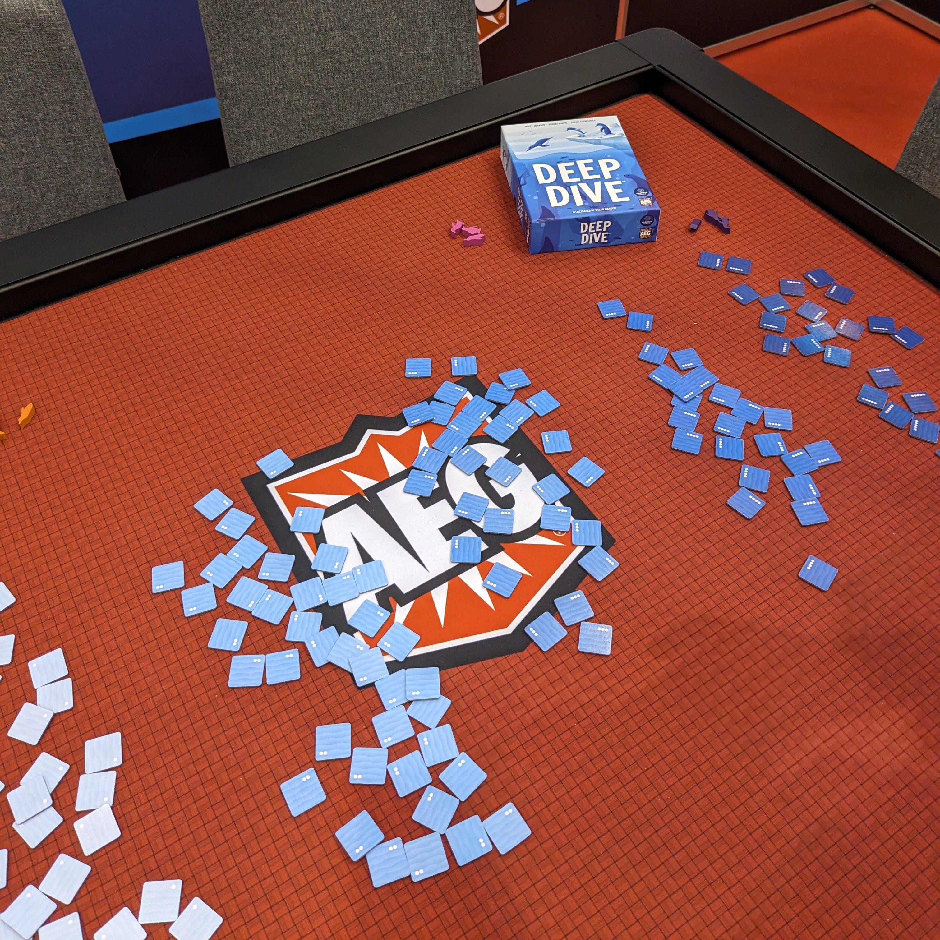 Deep dive: 5 groups of face down tiles.