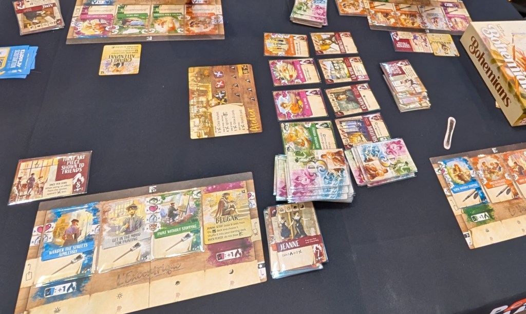 A lot of colorful cards that evoke artistry and Paris